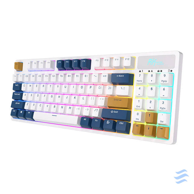 Wireless mechanical keyboard Royal Kludge RK89 RGB Lemon switch (white) Wireless