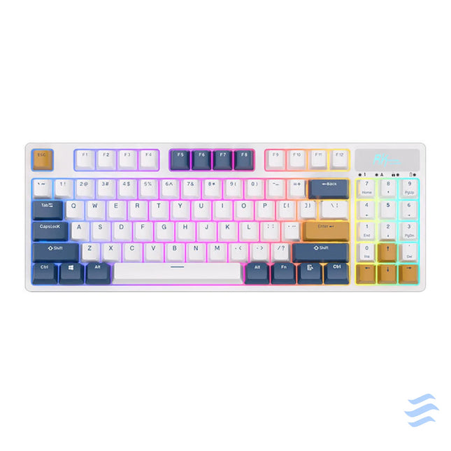 Wireless mechanical keyboard Royal Kludge RK89 RGB Lemon switch (white) Wireless