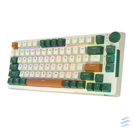 Wireless mechanical keyboard Royal Kludge RKH81 RGB Sky cyan switch (green) Wireless