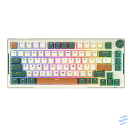 Wireless mechanical keyboard Royal Kludge RKH81 RGB Sky cyan switch (green) Wireless