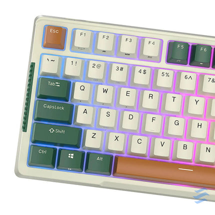 Wireless mechanical keyboard Royal Kludge RKH81 RGB Sky cyan switch (green) Wireless