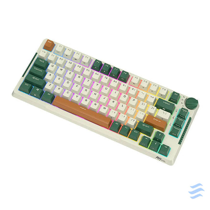 Wireless mechanical keyboard Royal Kludge RKH81 RGB Sky cyan switch (green) Wireless