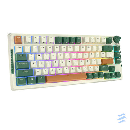 Wireless mechanical keyboard Royal Kludge RKH81 RGB Sky cyan switch (green) Wireless
