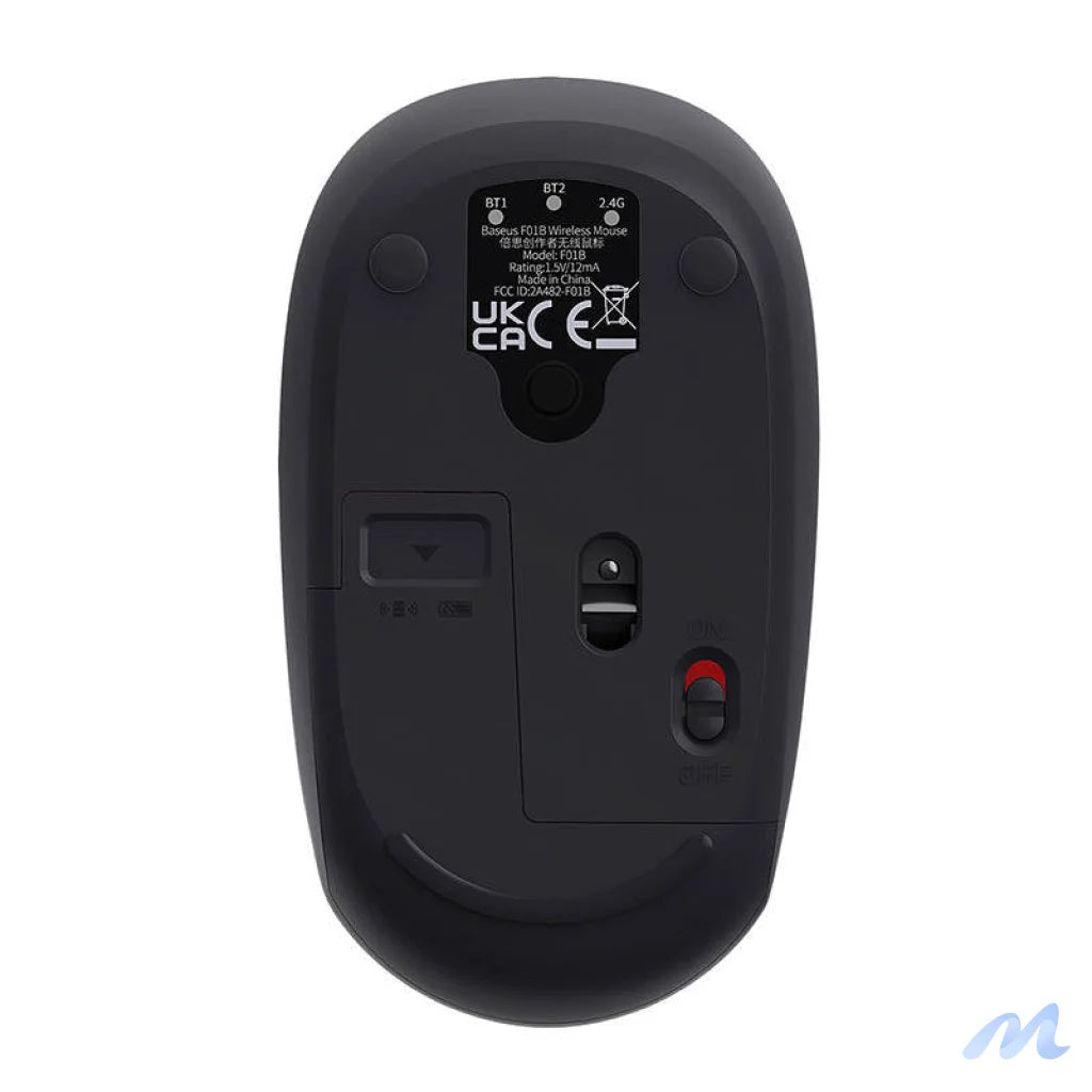 Wireless mouse Baseus F01B Tri-mode 2.4G BT 5.0 1600 DPI (frosted grey)