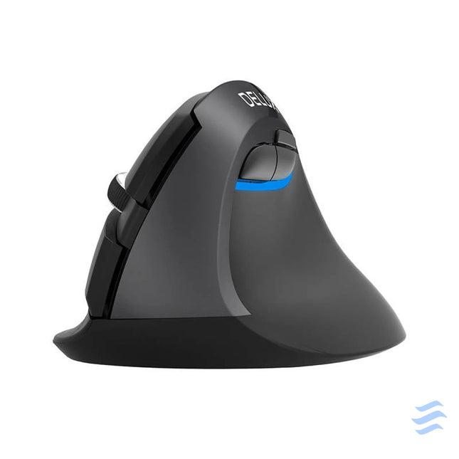 Wireless Vertical Mouse Delux M618Mini DB BT + 2.4G 2400DPI (black) Vertical mice
