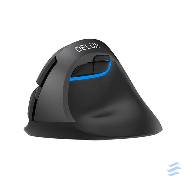 Wireless Vertical Mouse Delux M618Mini DB BT + 2.4G 2400DPI (black) Vertical mice