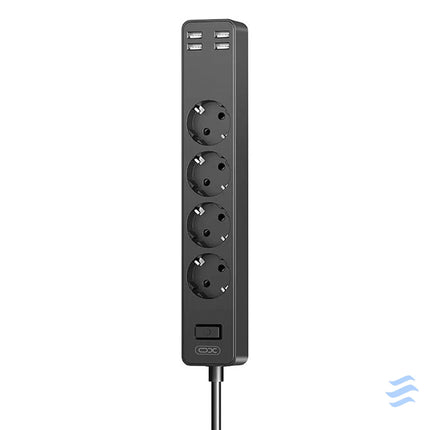 XO WL10 4USB 1.8m power strip (black) Power strips