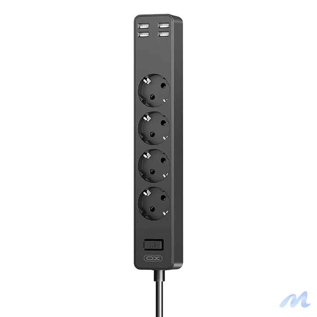 XO WL10 4USB 1.8m power strip (black)