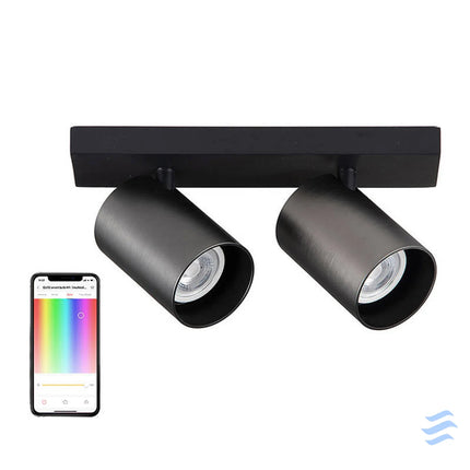 Yeelight Ceiling Spotlight YLDDL 0084 B (two bulbs) black Lighting fixtures
