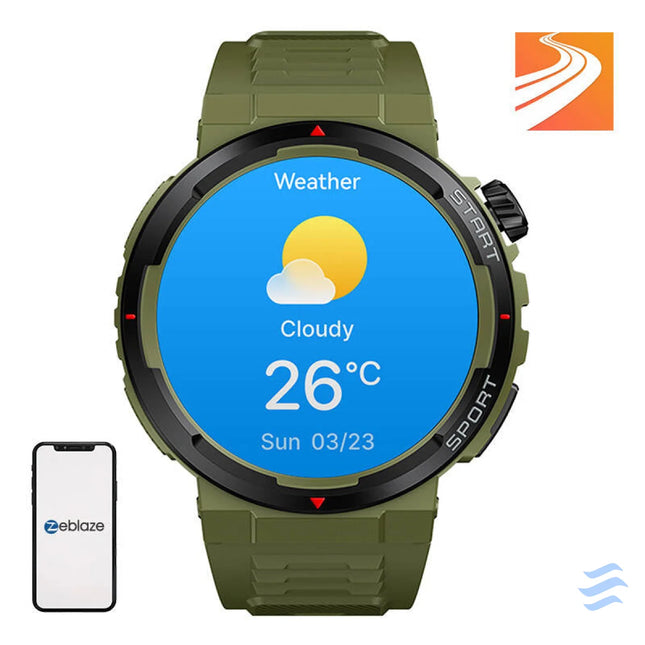 Zeblaze Ares 3 Plus Smartwatch (Green) Smartwatches