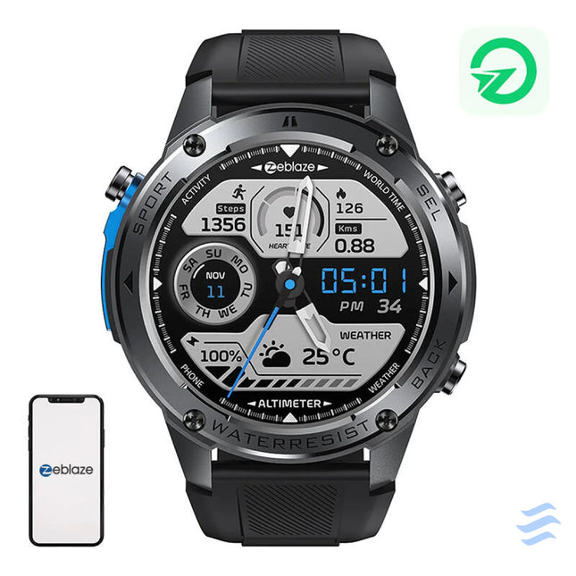 Zeblaze Stratos 2 Ultra Smartwatch (Black) Smartwatches