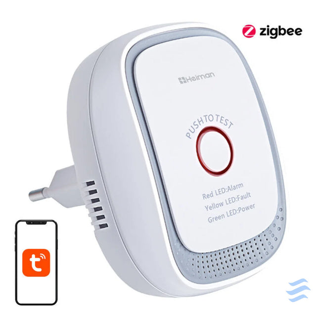ZigBee Heiman HS1CG E Tuya smart natural gas leak sensor Sensors