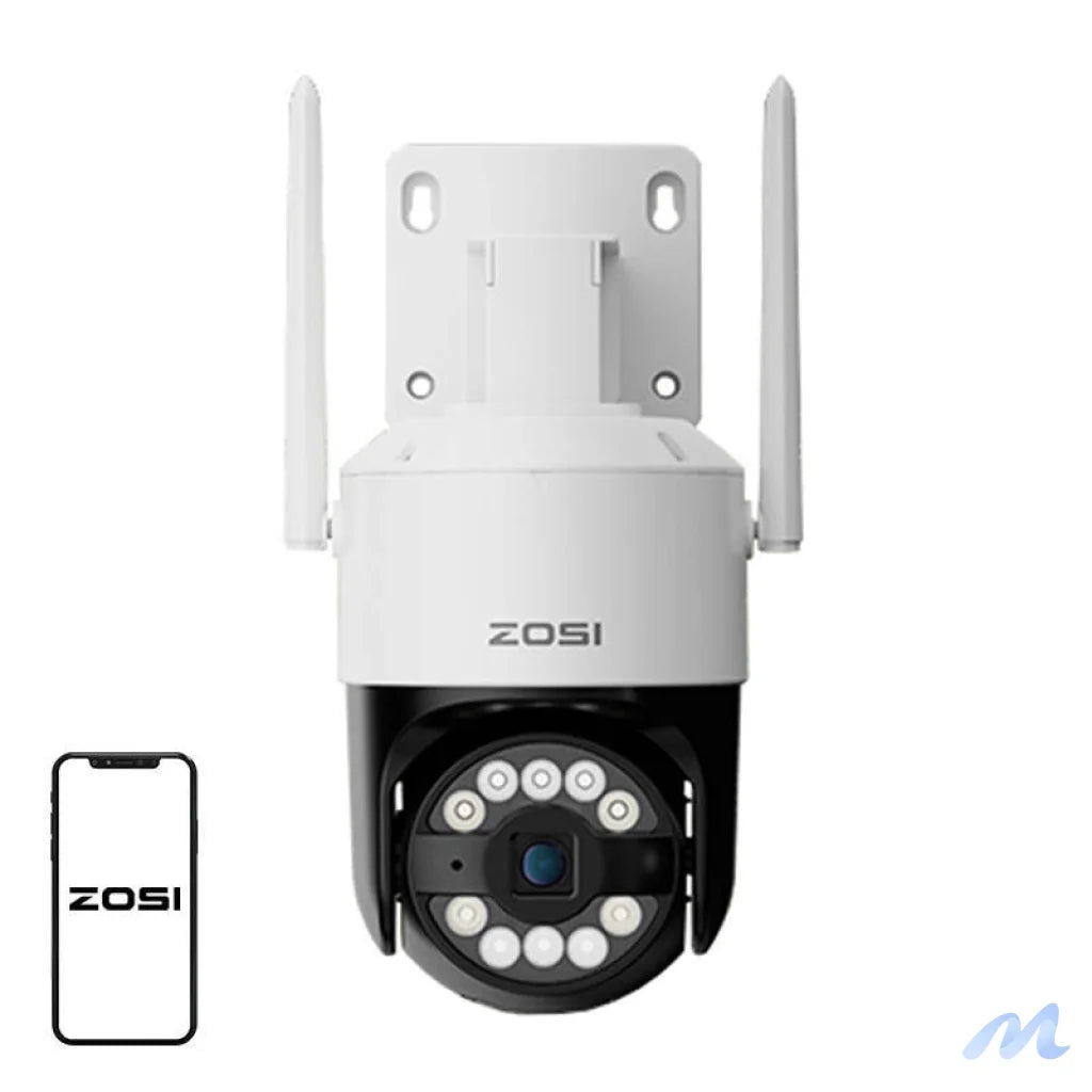 ZOSI C296 WiFi 8MP dual Pan Tilt IP66 outdoor camera + 32GB microSD card